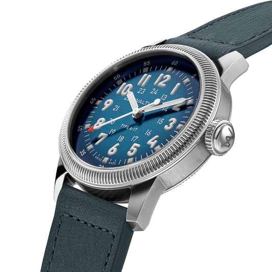 A17 PILOT NATO BLUE Leather