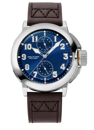 Field & Marine Dual Time Royal Blue Dial