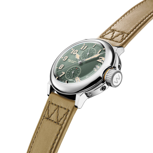 Field & Marine Dual Time Matt Military Green Dial