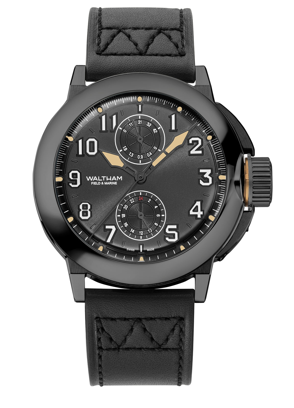 Waltham Watch Company Field & Marine Dual Time Dark Grey Dial