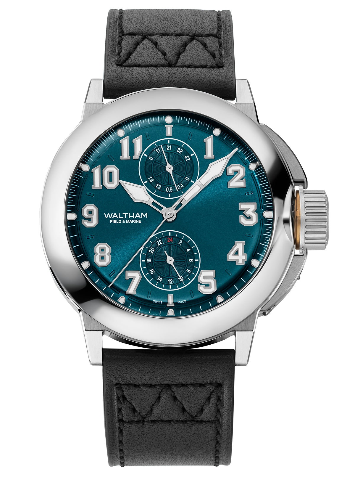 Waltham Watch Company Field & Marine Dual Time Petrol Blue Dial