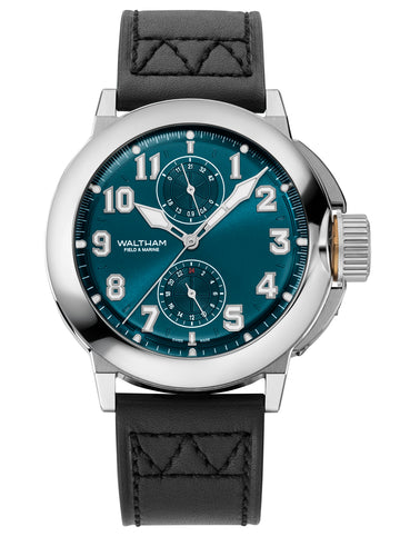 Field & Marine Dual Time Petrol Blue Dial