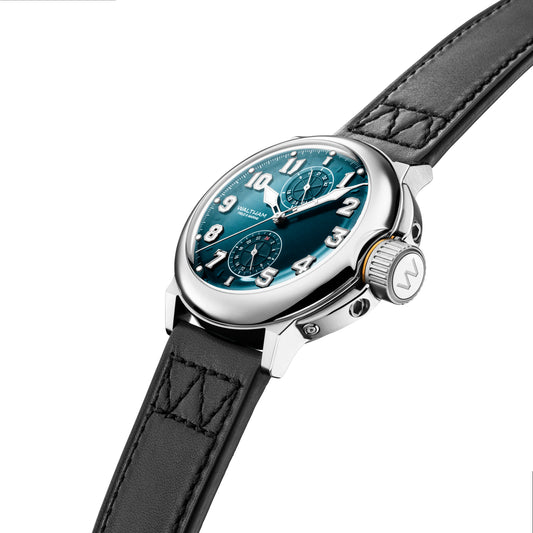 Field & Marine Dual Time Petrol Blue Dial