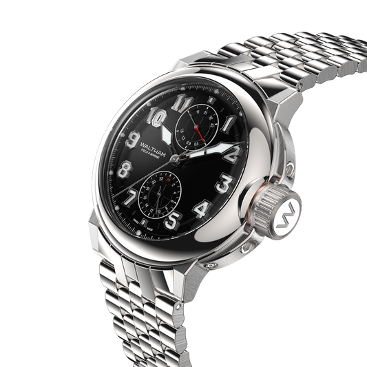 2025 Field & Marine Dual Time Black on Bracelet - Preorder