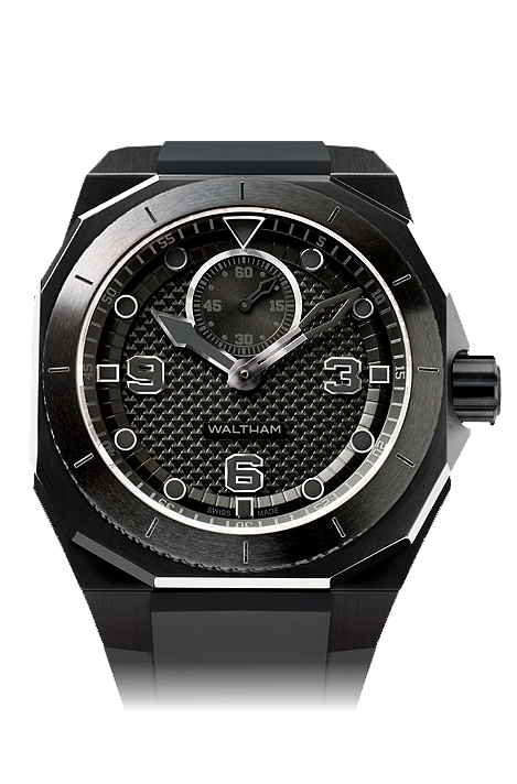 Mechanical titanium watch | Waltham XA Blackmatter Front View